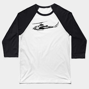 AH-1 Cobra Helicopter Baseball T-Shirt